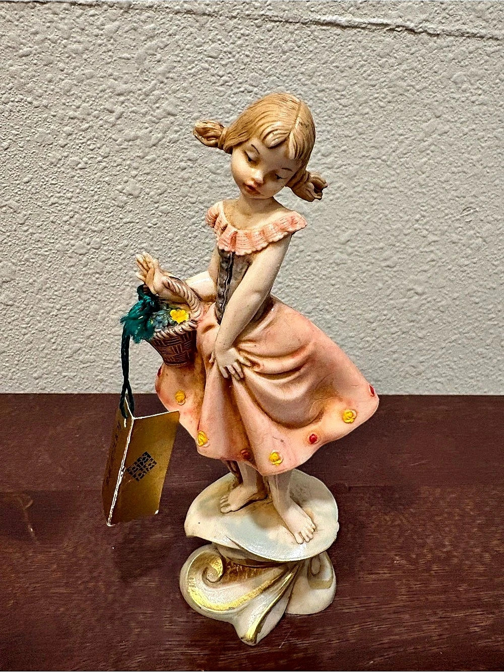 Fontanini Depose Italy Girl with Basket Figurine #276